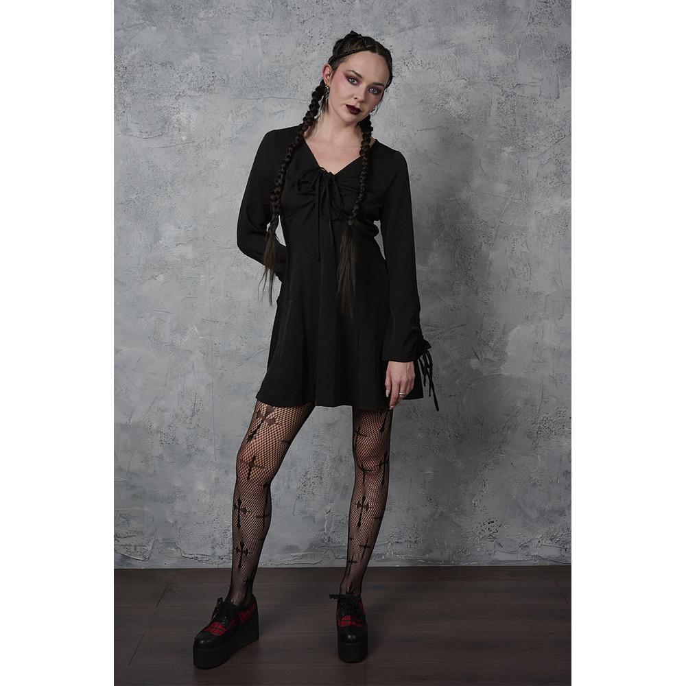 Banned - Serpent Seam Short dress - Black